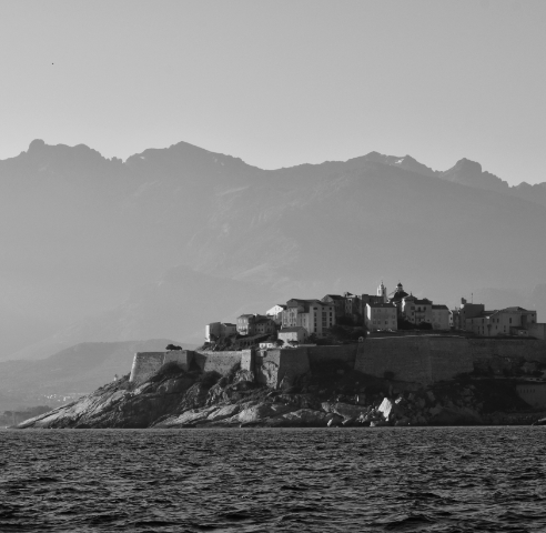 Photo noire et blanc Port de Fréjus